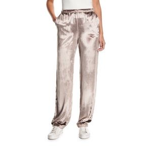 Rag & Bone Mauve Crushed Velvet Track Pant